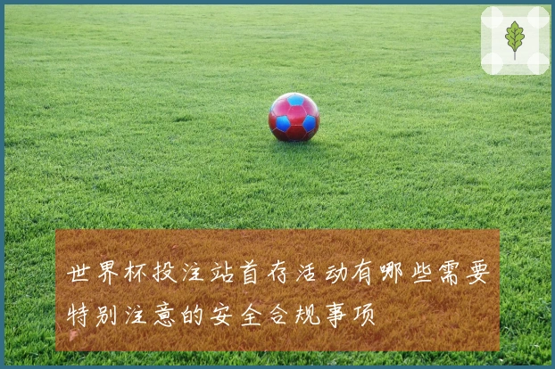 世界杯投注站首存活动有哪些需要特别注意的安全合规事项
